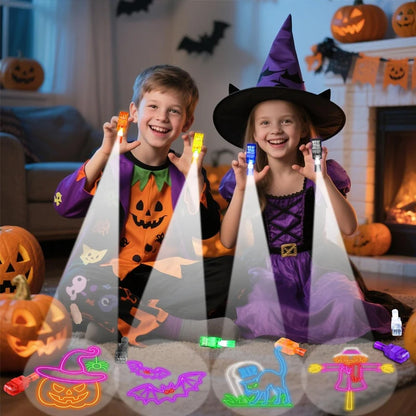 4/40PCS Halloween LED Finger Lights Neon Party Favors Glow in the Dark Rave Party Supplies Goodie Bag Stuffers Box Prizes