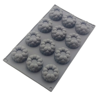 New Arrival 12 Hole Circular Bubble Shape Silicone Mousse Cake Mold DIY Flaky Clouds Shape Jelly Pudding Chocolate Baking Tools