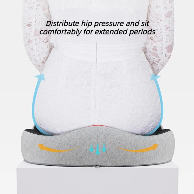 2026 New Ergonomic Memory Foam Tailbone Cushion Breathable Car Seat Pad Suitable for Office Chairs and Non-slip Soft Support