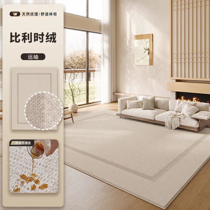 Extra Large Wabi Sabi Chenille Rug - Stain-Resistant Easy Care Washable Modern Carpet for Living Room Bedroom Sofa Floor Mat