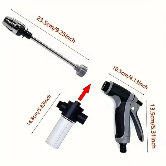 High Portable Automobiles Cleaning Tool Garden Lawn Watering Hose Nozzle Foam Lance High Pressure Sprinkler Water Gun Car Washer