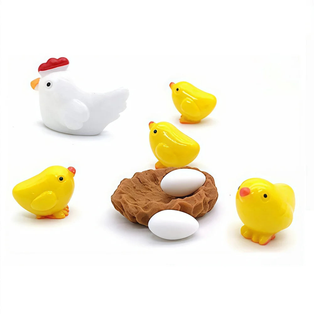 Animal Country Farm Fairy Garden Accessories Miniature Ornament Statue Figurines Landscape Bonsai Pot Dollhouse Terrarium Decor