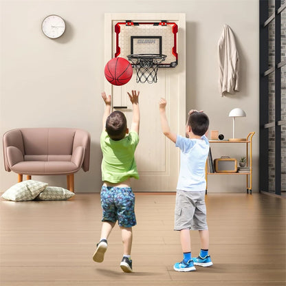 Basketball Hoop Indoor for Kids and Adults, Basketball Hoop for Door with 4 Balls, Indoor Mini Basketball Hoop, Basketball Game