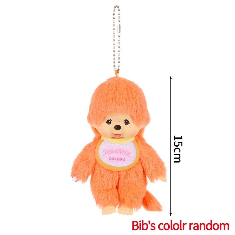 Monchhichi Plush Keychain Kawaii Monchichi Pendant Backpack Charms Cartoon Monchich Keyring Party Favor Gifts 키티 몬치치 モンチッチ