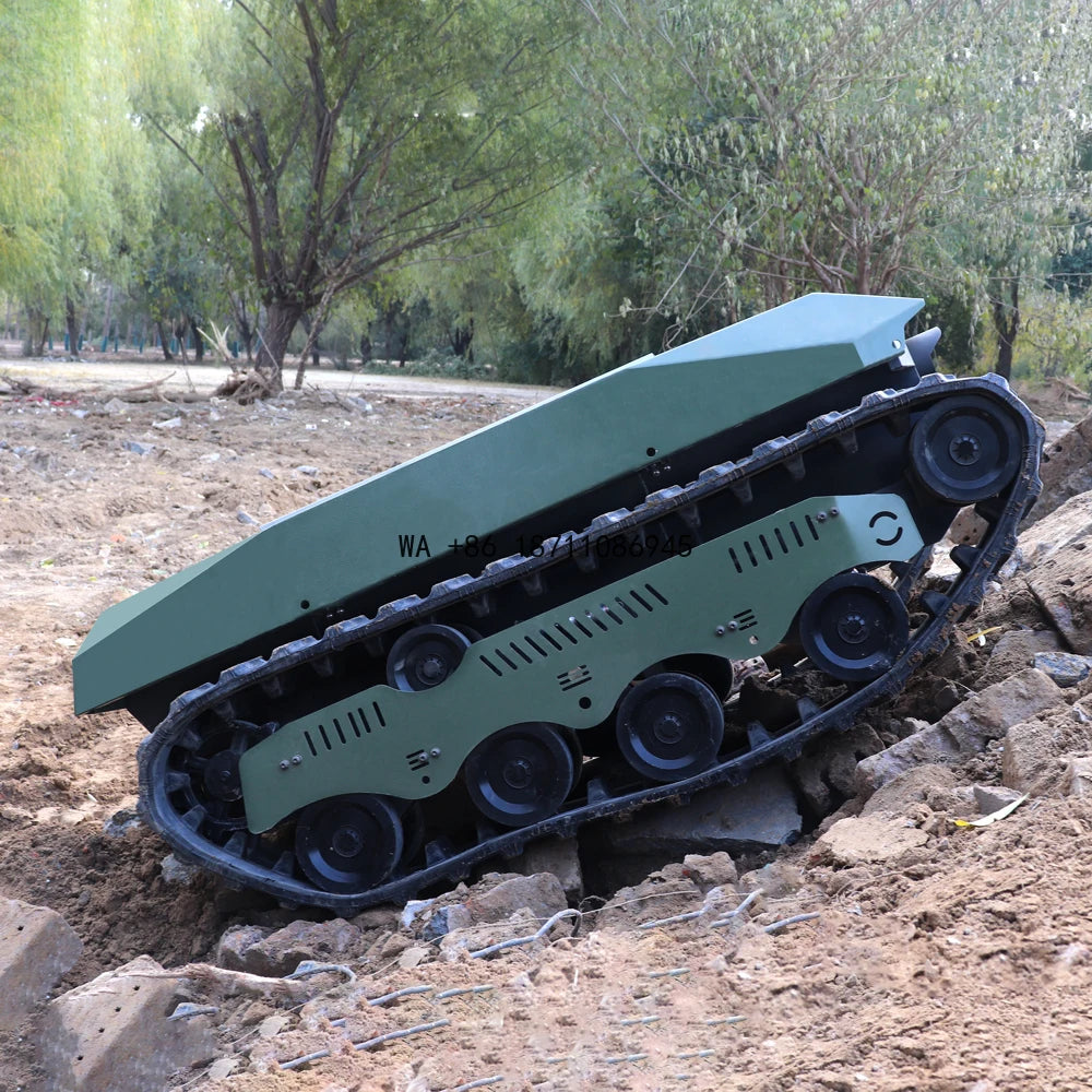 Off Road 300kg Payload Tracked UGV Unmanned Vehicle Chassis Platform for Autonomous Delivery Robots