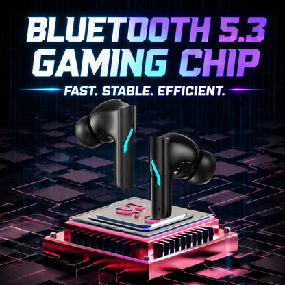 Choice ASUS Adol Gaming Headset Bluetooth 5.3 Dual Mode Wireless Low Latency Earbuds with Mic RGB Effect Music Earphones R18