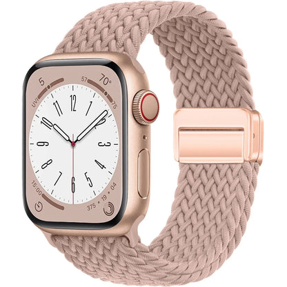 Braided Strap For Apple Watch Bands 40mm 45mm 41mm 44mm 42/46mm 49mm magnetic Bracelet iWatch series se 7 5 6 8 9 10 11 Ultra3 2