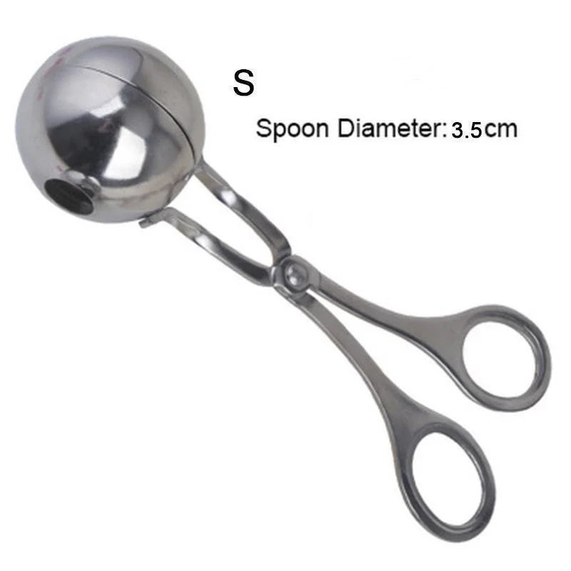 Stainless Steel Meatball Shaper | Scissor-Style Round Mold | Meatball & Rice Ball Preparation