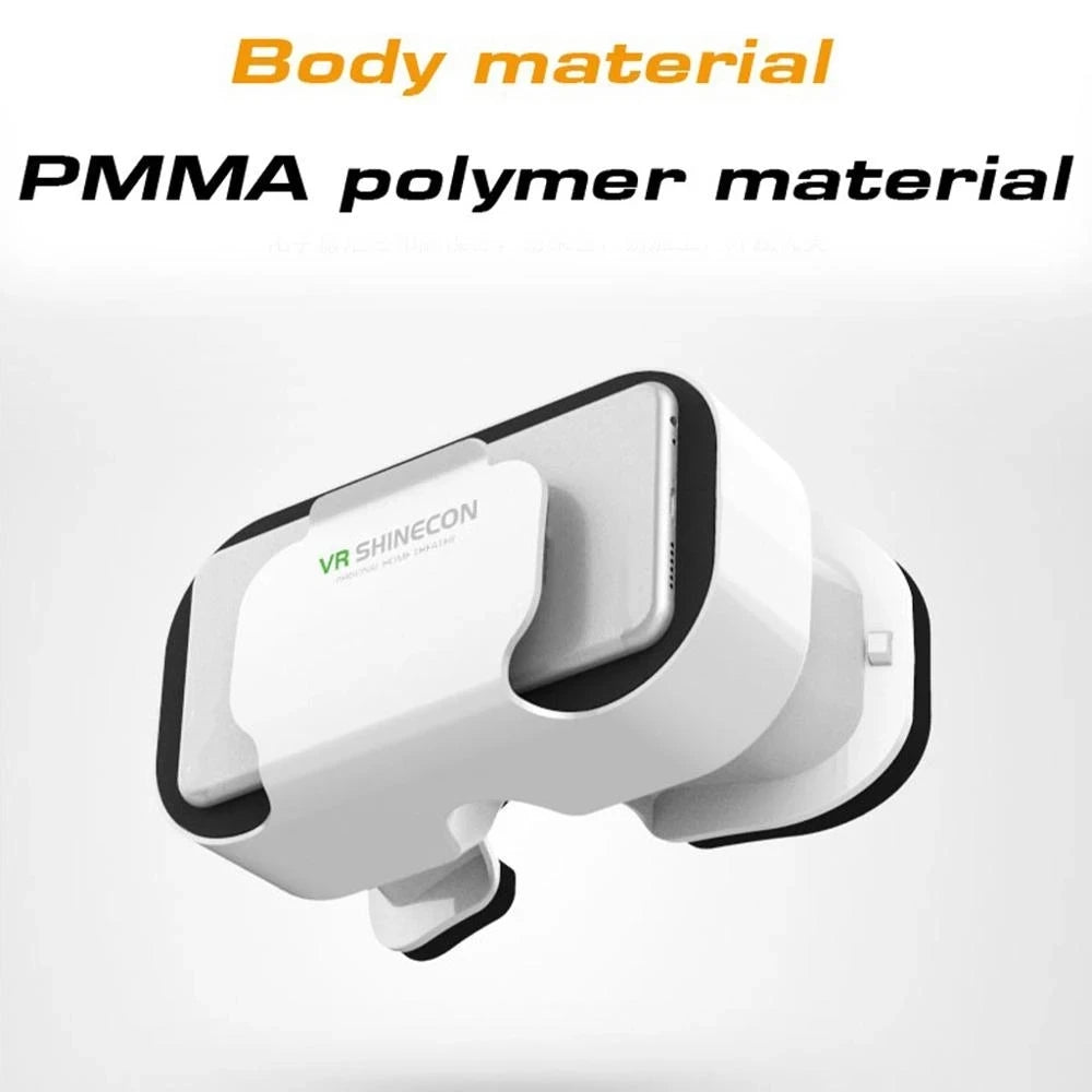 Shinecon Viar Virtual Reality VR Glasses Headset 3D Device Helmet Goggles Lenses For Smartphone Smart Phone Game Cell Mobile Set