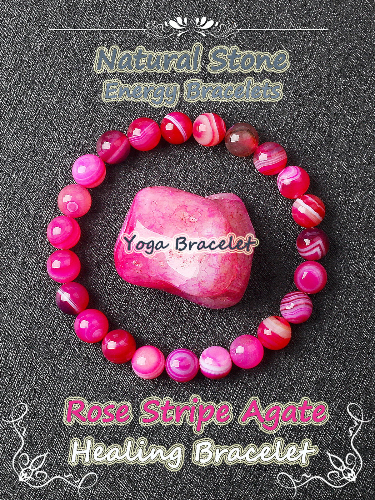 Original Natural Stone Beads Bracelet Men Women Reiki Blue Apatite Lapis Lazuli Amethyst Yellow Tiger Eye Beads Bracelet Jewelry