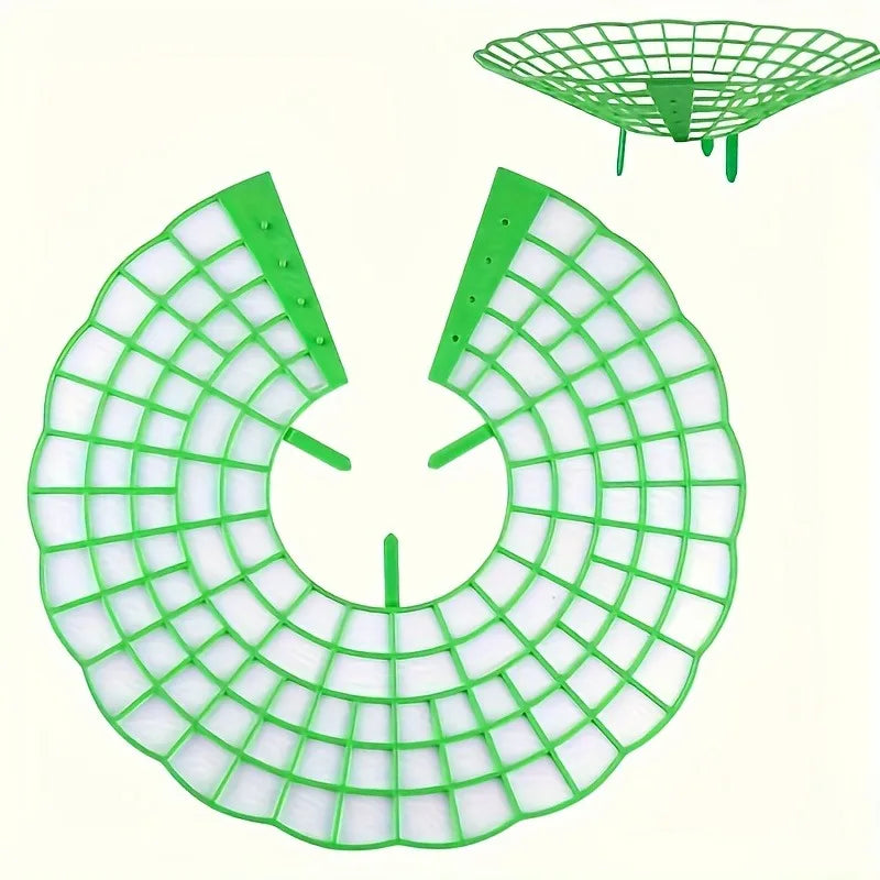 6/12pcs Green PVC Strawberry Support Cage for Vegetable Garden - 3-Legged Plant Protector, and Rot, Easy Assembly