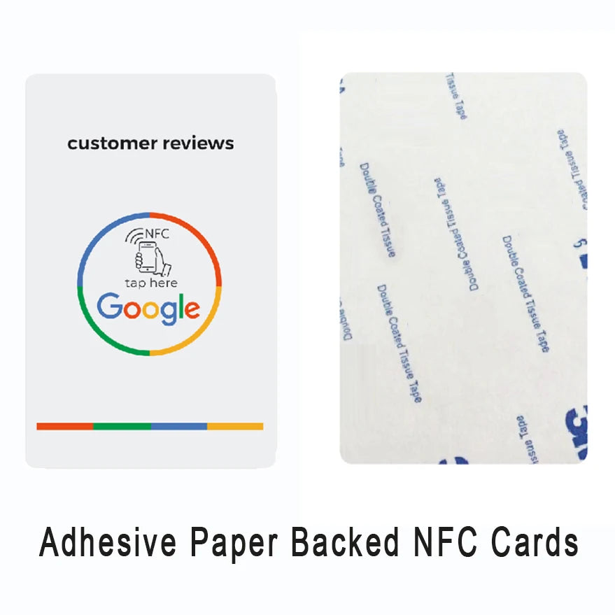 Universal NFC Cards Google Review NFC Card  Increase Your Reviews PVC Material Standard Card Size