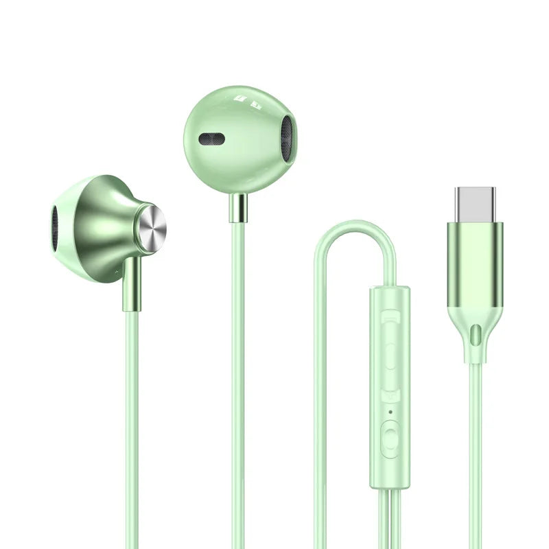 For Samsung Headphones HiFi Surround Sound In-ear USB Type C 3.5mm With Wire Control Wired Earplugs For Galaxy S24 S23 S22 Ultra
