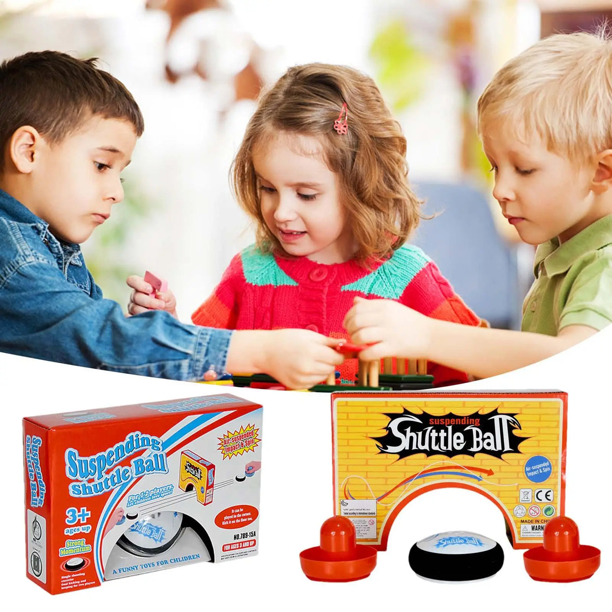Air Hockeys Hover Puck, Mini Electric Floating Game Air Hockeys Tabletop Action Game Kids potable Action Game Hockey Pucks
