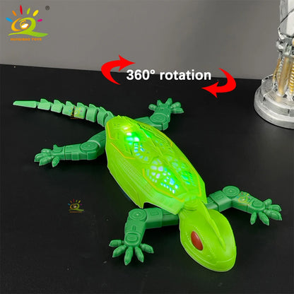 RCElectric Gecko Toy with Super Strong Suction for Wall Climbing, Colorful Lights, and 360° Rotation—A Creative Toy for Kids