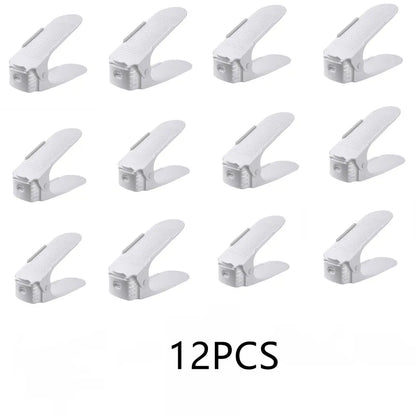 Durable Adjustable Shoe Organizer Footwear Support Slot Space Saving Cabinet Closet Stand Shoes Storage Rack Shoebox