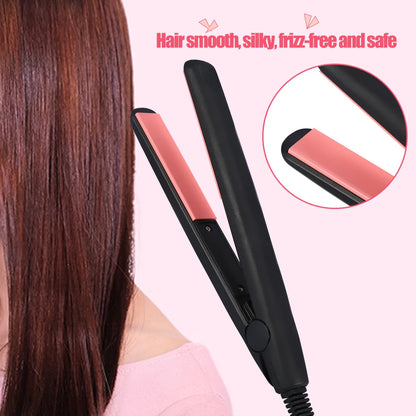 Electric Hair Straightener 18W 2Types Mini Portable Electronic Hair Straightener Straightening Hairstyling Tool