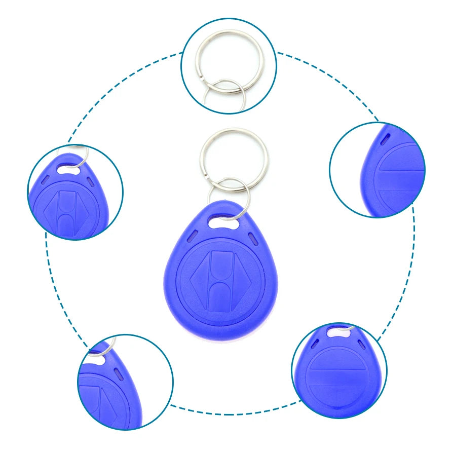 5YOA 10/20pcs 125KHz T5577 Keyfobs Rewritable Duplicate Tag 5200 Proximity Copy Access Card ID Token Ring RFID Cloner Keychain