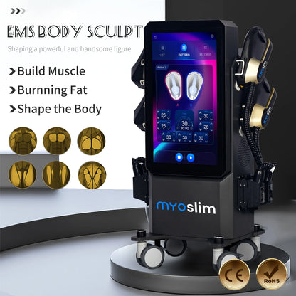 New Upgrade MYOslim PRO 6500W NEO Nova Body Sculpt Machine EMS+EMT RF Cellulite Removal Pelvic Stimulator Salon Use