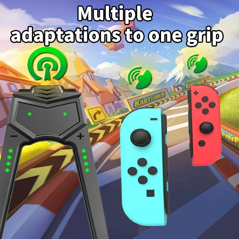 Charging Grip Controllers, Handle Bracket Charger Dock Compatible with Switch/Lite/OLED Console Accessories