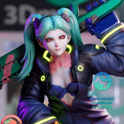 1/24 Scale Cyberpunk Science Fiction Female Warrior Resin Figure Model Kit Hobby Garage Kit Unassembled Unpainted Free Shipping
