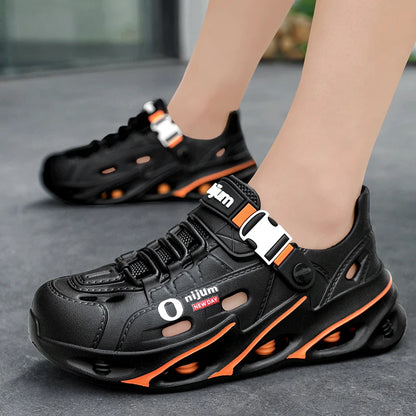 Men's Outdoor Sandals Sport Slippers Beach Slides Breathable Clogs Men Casual Garden Shoes Non-slip Hiking Men Outdoor Sandals