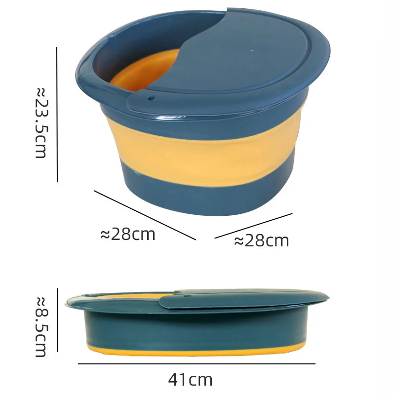 Foldable Easy to Store Portable Foot Bath Tub Foot Bath and Massage Comfortable Foot Soak a Must Have for Home and Travel