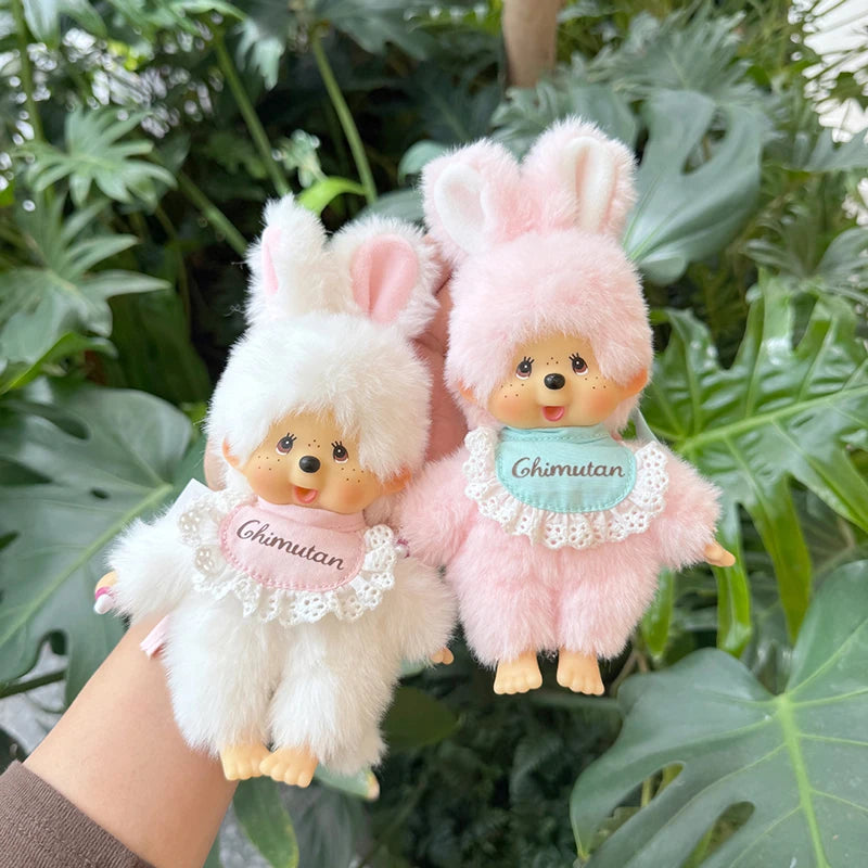 Monchhichi Plush Keychain Kawaii Monchichi Pendant Backpack Charms Cartoon Monchich Keyring Party Favor Gifts 키티 몬치치 モンチッチ