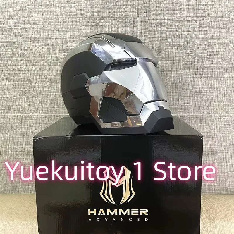 Newly Upgraded Iron Man Helmet Mk5 Mk50 Mk17 Wearable Voice Controlled Opening And Closing Classic Collectible Ornaments Gifts