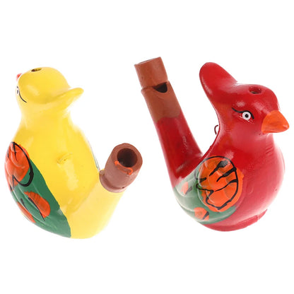Coloured Drawing Water Bird Whistle for Kid Early Learning Educational Children Toy Musical Instrument Bathtime Musical Toy