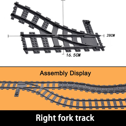 NEW City Trains Flexible Tracks Soft Straight Curved Rails Switch Building Block Creative Models Railways Toys For Kids Gifts