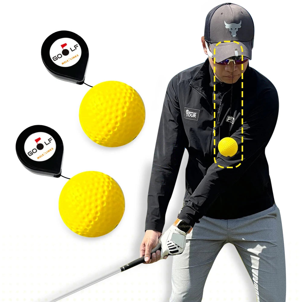 Golf Head Stability Training Tool Portable Retractable Head Posture Correction Practice Golf Training Accessories Drop Shipping