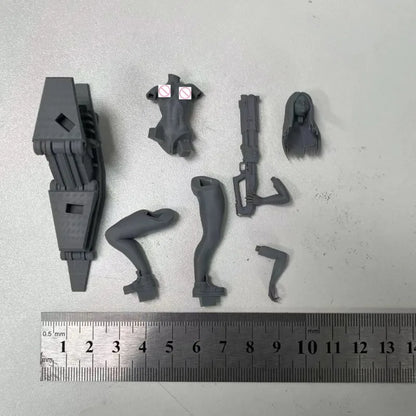 1/24 Scale Cyberpunk Science Fiction Female Warrior Resin Figure Model Kit Hobby Garage Kit Unassembled Unpainted Free Shipping