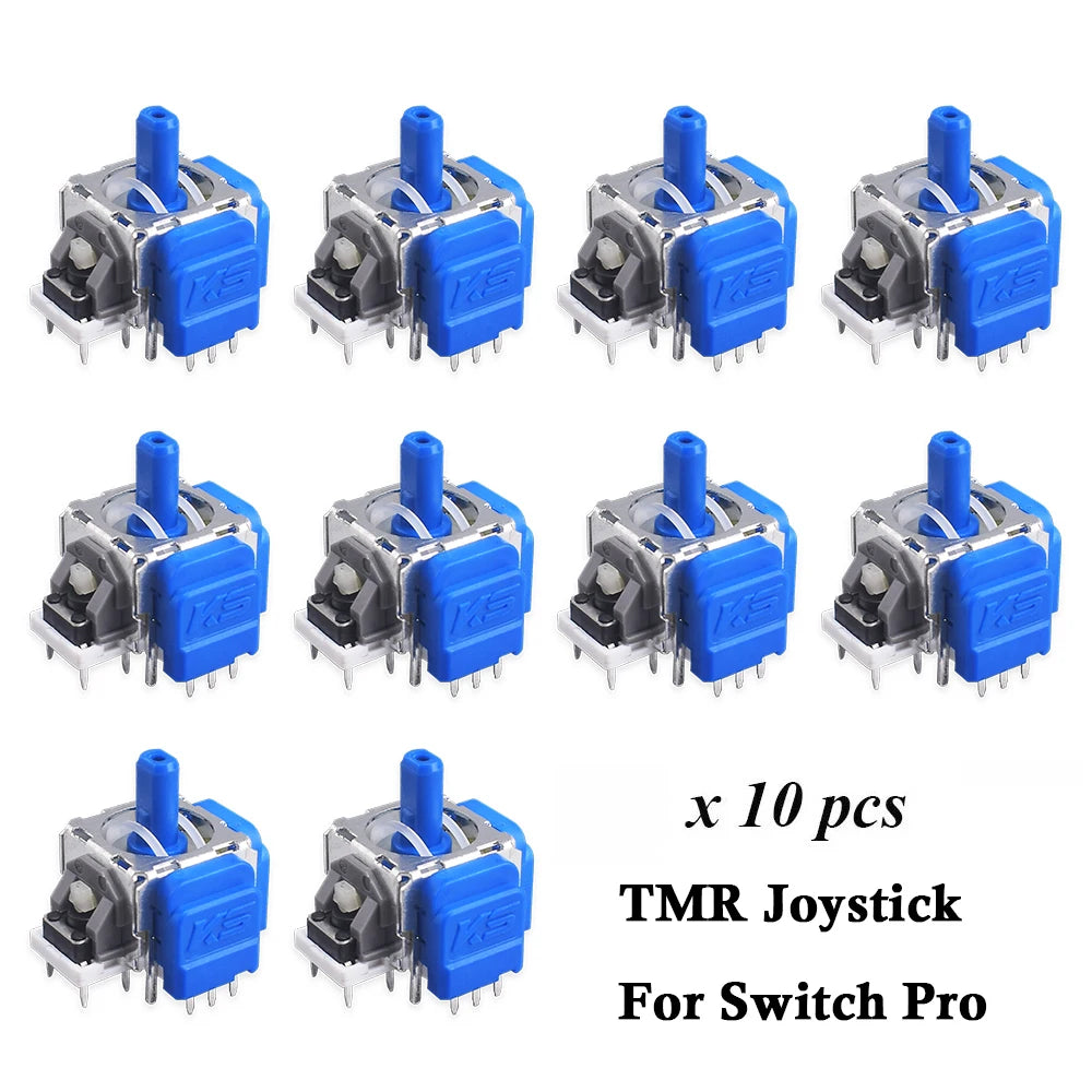10Pcs Tmr Electromagnetic Joystick Replacement for Ps5 Gamepad 3D Analog Stick Sensor Module for Ps4 Xbox One & Elite Controller