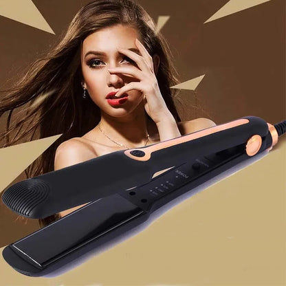 Professional Ceramic Hair Curly Hair Straightener Flat Iron Fast Heat Portable for Salon Household Temperature Adjustable