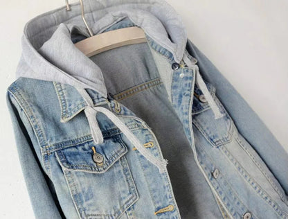 Bright Yellow Women's Denim Jacket Autumn Casual Outwear Crop Coat Breathable Polyester High Quality OEM Supplier