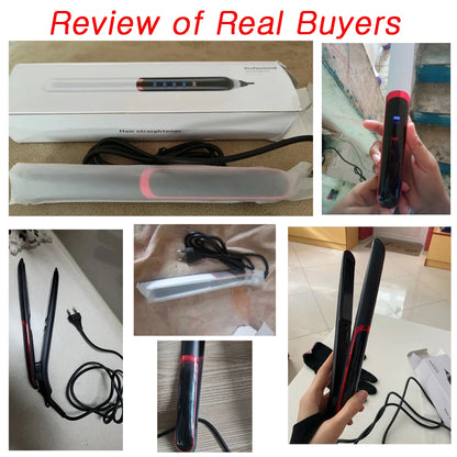 2024 Sale New Hair Straightener Flat Iron Curling Irons Electric Straight Ceramic Fast Warm-up Styling Tool For Wet or Dry Hair