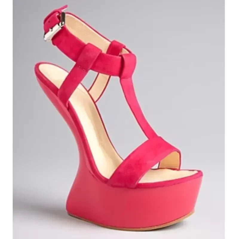 Strange Style Cross Tied Sandals Sexy Peep Toe Solid Accept Customized New Arrivals Fashion Women Runway Shoes