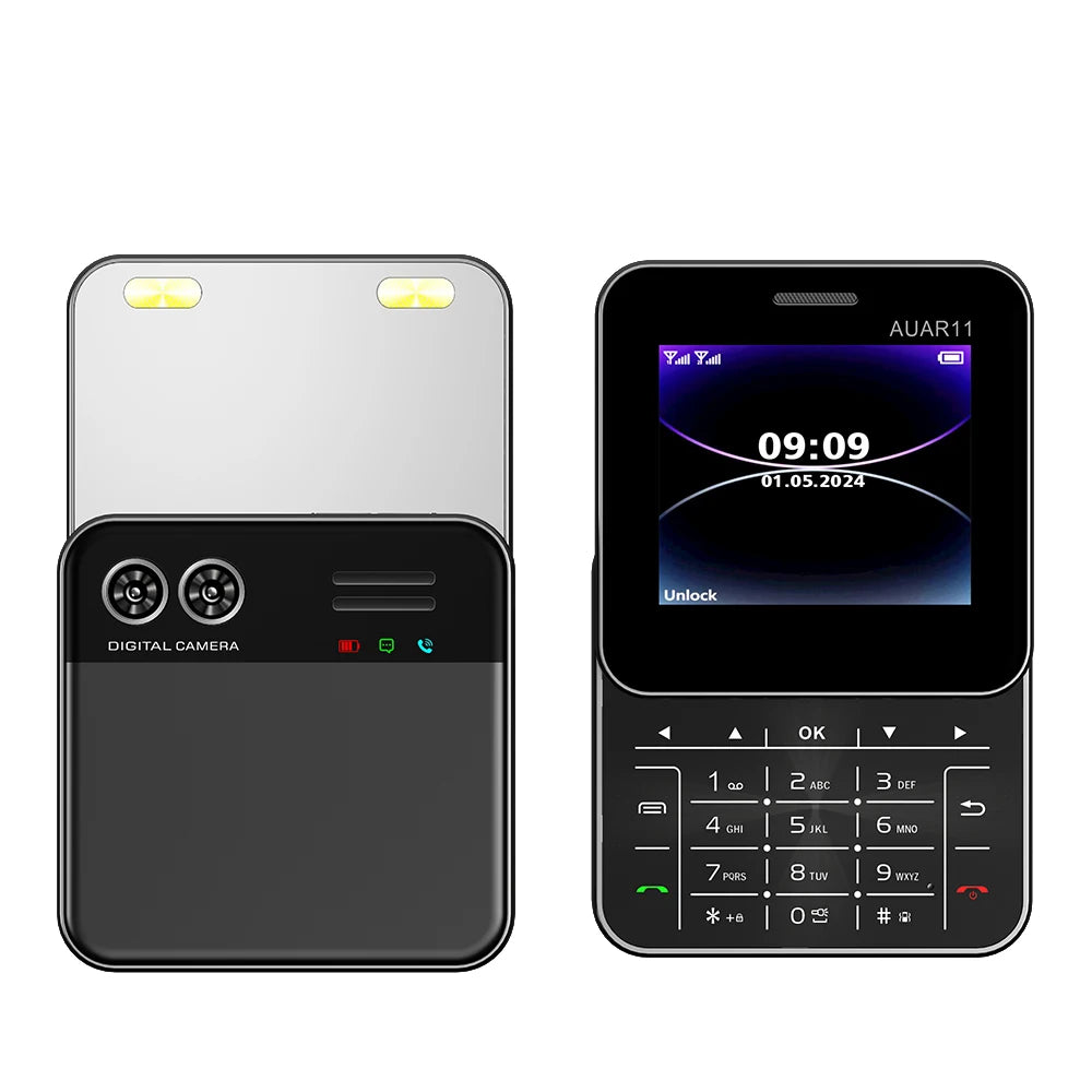 SERVO  Rotatable Mini Mobile Phone 2G GSM 2 SIM Standby Magic Voice FM Radio Quick Dialing Button Slider Small Cellphones