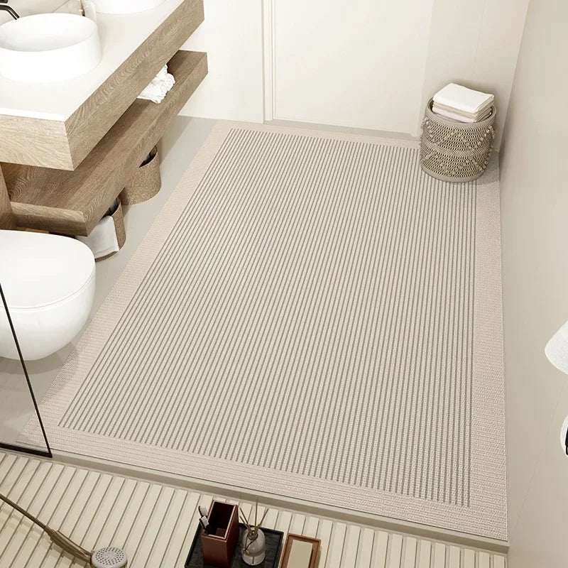 Carpet in the Bathroom Mat Absorbent Non-Slip Floor Mats Home