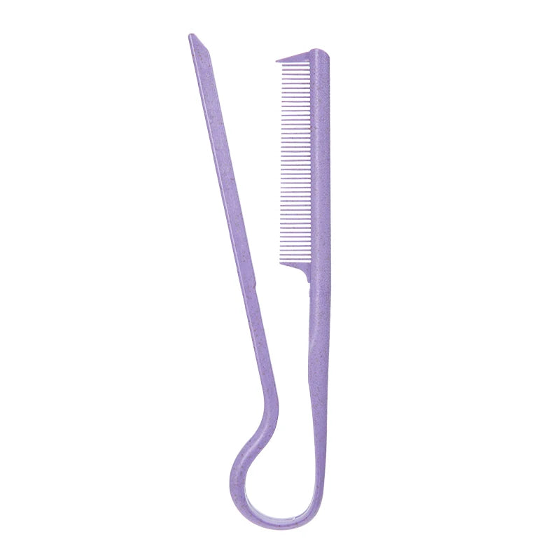 V-Shaped Hair Styling Comb | Manual Fine-Tooth Resin Design | Home & Salon Hair Sectioning