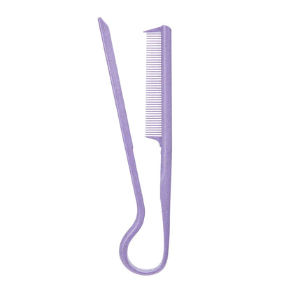 V-Shaped Hair Styling Comb | Manual Fine-Tooth Resin Design | Home & Salon Hair Sectioning