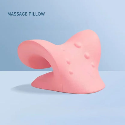 Neck Massage Wedge Pillow Shoulder Cervical Chiropractic Traction Device Head Back Relax for Pain Relief Body Massager Machine