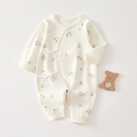 AYNIGIELL High-Quality Newborn Baby Jumpsuit Four Season Cute Children's Jumpsuit 0-6M Cute Baby Girl Male Baby Clothing