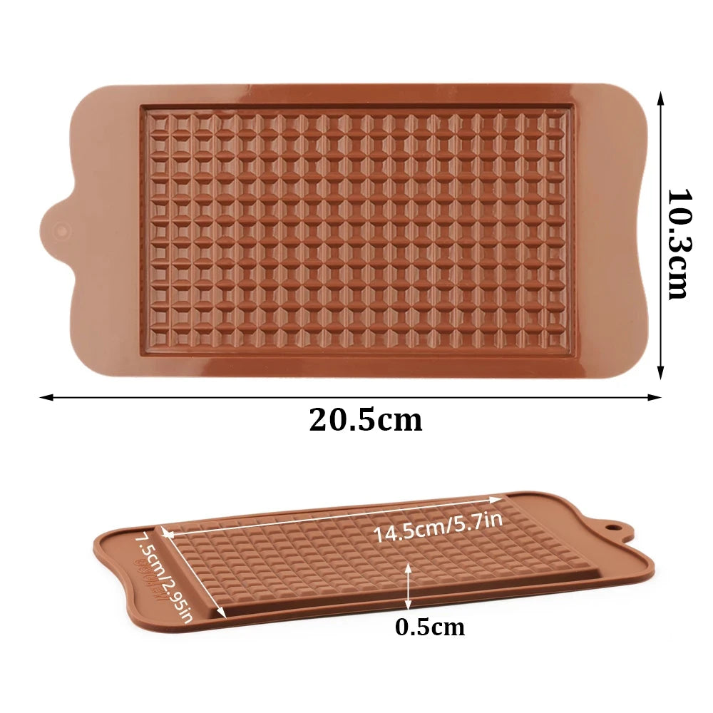 Chocolate Bar Mold Candy Jelly Pudding Silicone Mold Baking Tool
