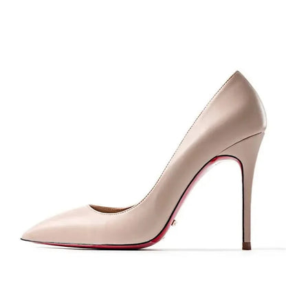 Plus Size 34-44 Sexy Red Shoes Dress Party Wedding High Heels Rubber Bottom Pointed Toe Spring Shallow Women Pumps