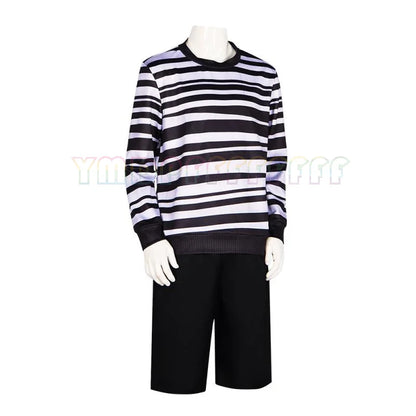 Anime Brother's Disguise Stripe Set Top Pants Halloween Easter Fantasy Carnival Party Gift