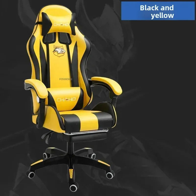 Modern Professional PC Computer Gamer Chair Light Luxury Leather Office Chair Internet Cafe Racing Esports Comfortable Furniture