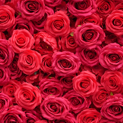 Angela Flower Red Rose Creative Love Heart Floral Wall Cloth Base Flower Arrangement Wedding Backdrop Frame Proposal Decor A7699