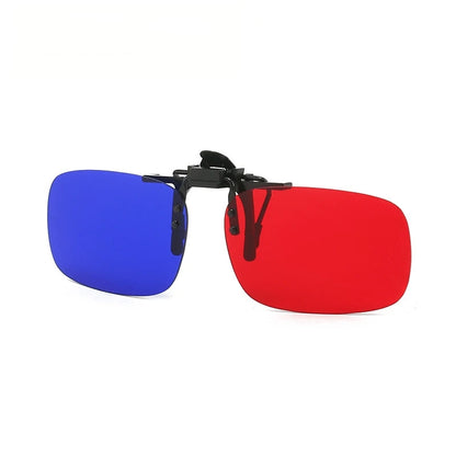 Red Green Blue 3D Glasses Clip Foldable Prescription Glasses for 3D Movies Gaming TV Strabismus Correction Amblyopia Training